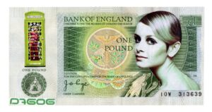 Queen Twiggy Pound note by D7606