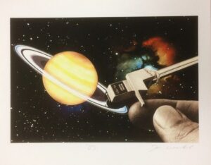 Dj Open Edition Mini Print By Joe Webb