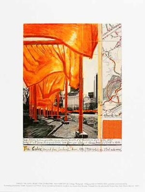 CHRISTO "THE GATES XX AUF GLATTERN" PRINT