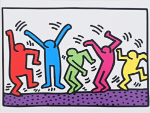 Untitled (Dance) By Haring Mini Print