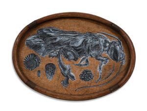 Cuckoo Bee On A Platter by LILY MIXE