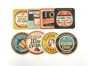 Scarfolk Beer Mat Set By Richard Littler